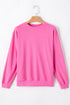 Essential Relaxed Fit Ribbed Trim Pullover Sweatshirt