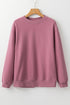Essential Relaxed Fit Ribbed Trim Pullover Sweatshirt
