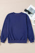 Essential Relaxed Fit Ribbed Trim Pullover Sweatshirt