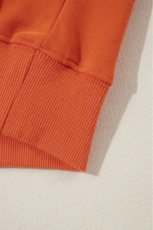 Essential Relaxed Fit Ribbed Trim Pullover Sweatshirt