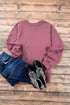 Essential Relaxed Fit Ribbed Trim Pullover Sweatshirt