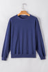 Essential Relaxed Fit Ribbed Trim Pullover Sweatshirt