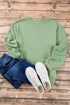 Essential Relaxed Fit Ribbed Trim Pullover Sweatshirt