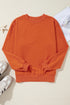 Essential Relaxed Fit Ribbed Trim Pullover Sweatshirt