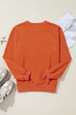 Essential Relaxed Fit Ribbed Trim Pullover Sweatshirt
