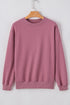 Essential Relaxed Fit Ribbed Trim Pullover Sweatshirt