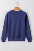 Essential Relaxed Fit Ribbed Trim Pullover Sweatshirt