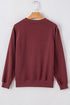 Essential Relaxed Fit Ribbed Trim Pullover Sweatshirt