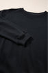 Essential Relaxed Fit Ribbed Trim Pullover Sweatshirt