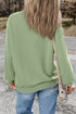 Essential Relaxed Fit Ribbed Trim Pullover Sweatshirt