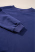Essential Relaxed Fit Ribbed Trim Pullover Sweatshirt