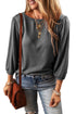 Essential Round Neck Three Quarter Sleeve Stretch Top