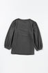 Essential Round Neck Three Quarter Sleeve Stretch Top