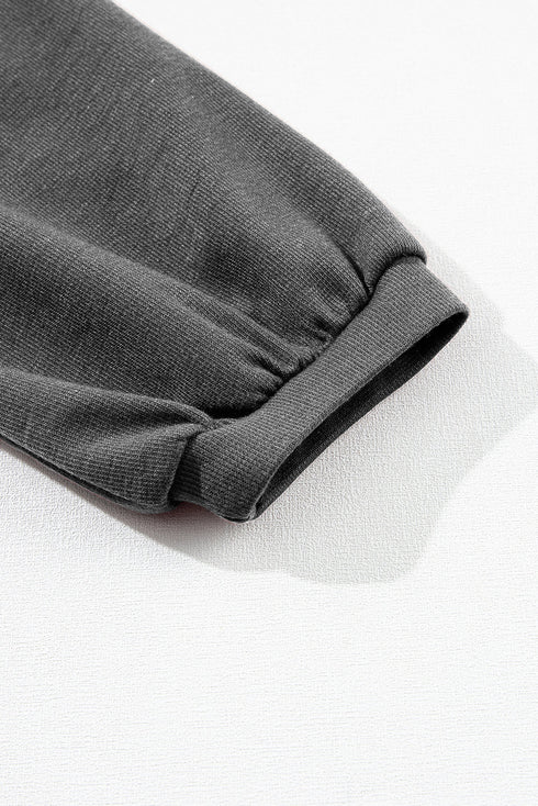 Essential Round Neck Three Quarter Sleeve Stretch Top