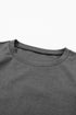 Essential Round Neck Three Quarter Sleeve Stretch Top
