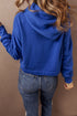 Essential Wide Cord Cropped Pullover Hoodie