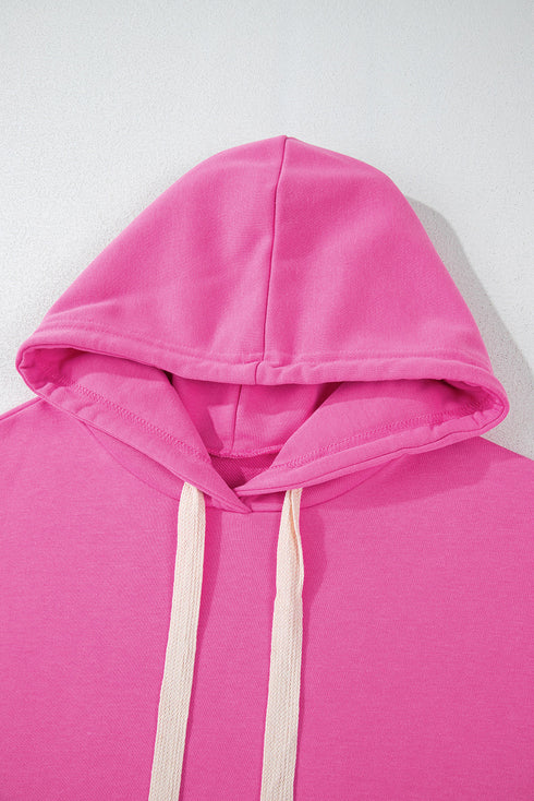Essential Wide Cord Cropped Pullover Hoodie