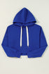 Essential Wide Cord Cropped Pullover Hoodie