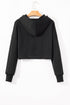 Essential Wide Cord Cropped Pullover Hoodie