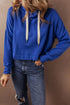 Essential Wide Cord Cropped Pullover Hoodie