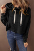 Essential Wide Cord Cropped Pullover Hoodie
