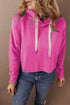 Essential Wide Cord Cropped Pullover Hoodie