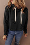 Essential Wide Cord Cropped Pullover Hoodie