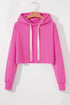 Essential Wide Cord Cropped Pullover Hoodie