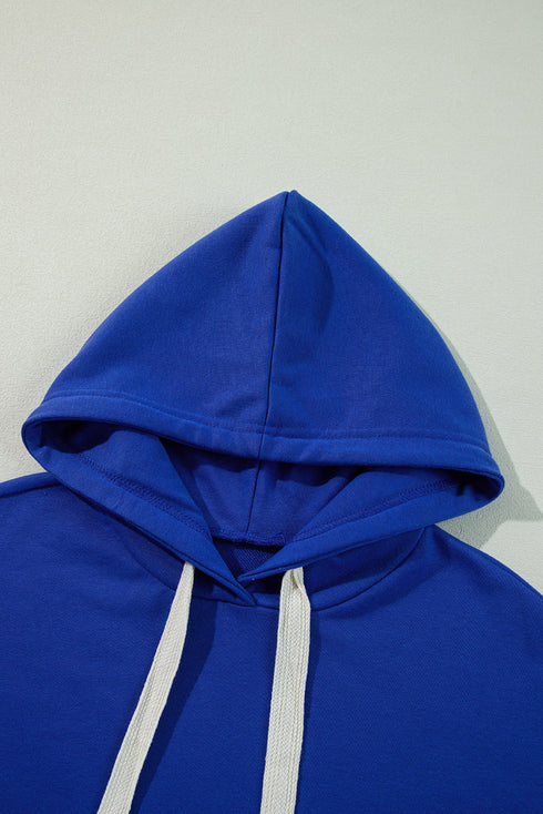 Essential Wide Cord Cropped Pullover Hoodie