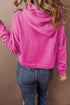 Essential Wide Cord Cropped Pullover Hoodie