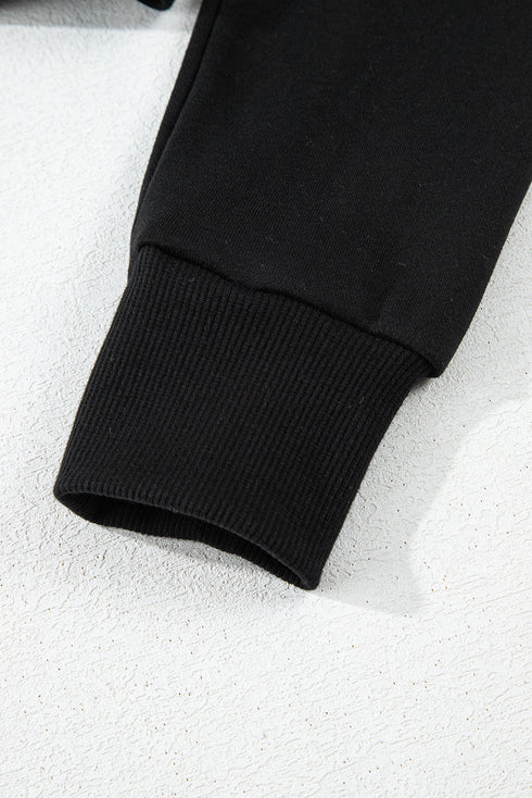 Essential Wide Cord Cropped Pullover Hoodie