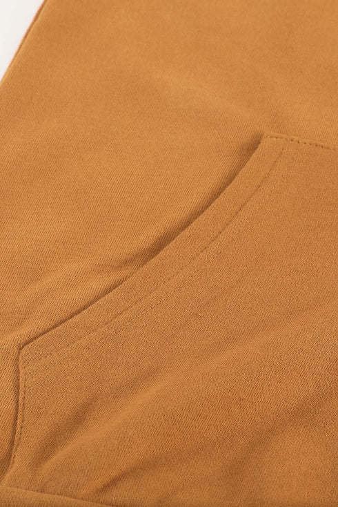 Essential Zip Front Drawstring Pocketed Hoodie