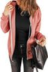 Essential Zip Front Drawstring Pocketed Hoodie