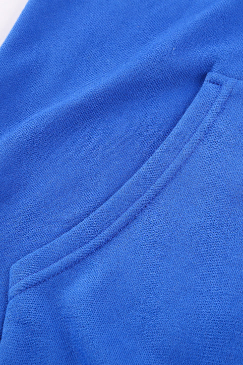 Essential Zip Front Drawstring Pocketed Hoodie
