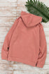 Essential Zip Front Drawstring Pocketed Hoodie