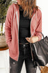Essential Zip Front Drawstring Pocketed Hoodie