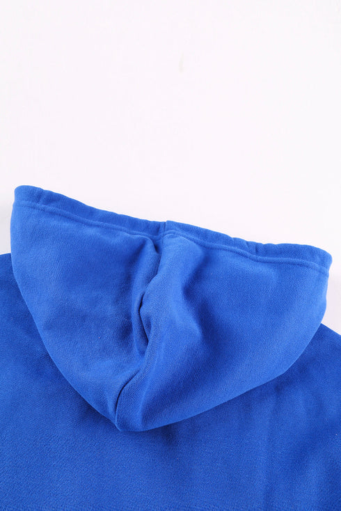Essential Zip Front Drawstring Pocketed Hoodie