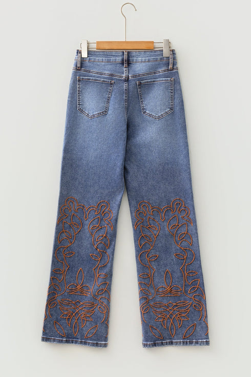 Everyday Easy Ashleigh Embroidered Flare Leg Jeans
