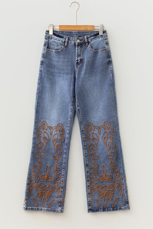 Everyday Easy Ashleigh Embroidered Flare Leg Jeans