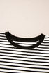 Everyday Striped Knit Contrast Pocket Tee