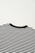 Everyday Striped Knit Contrast Pocket Tee