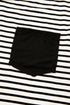 Everyday Striped Knit Contrast Pocket Tee