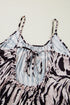 Exclusive Abstract Print Open Back Bohemian Loose Maxi Dress