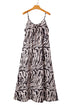 Exclusive Abstract Print Open Back Bohemian Loose Maxi Dress