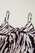 Exclusive Abstract Print Open Back Bohemian Loose Maxi Dress