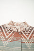 Exclusive Aztec Print Quilted Patchwork Western Jacket