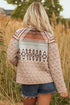 Exclusive Aztec Print Quilted Patchwork Western Jacket