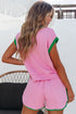 Exclusive Cable Knit Textured Two Piece Short Sets