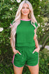 Exclusive Cable Knit Textured Two Piece Short Sets