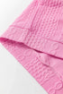 Exclusive Cable Knit Textured Two Piece Short Sets